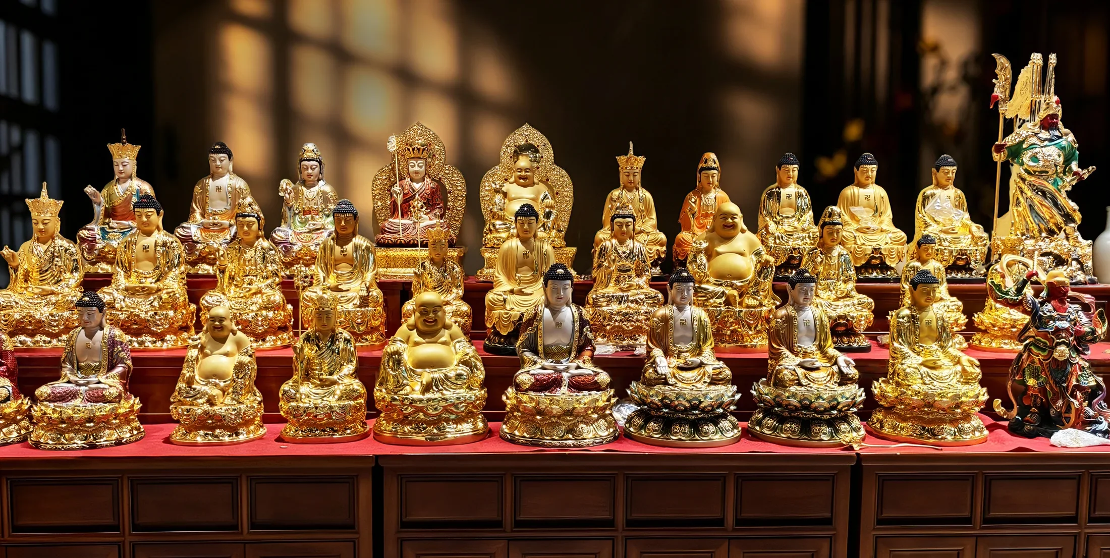 Maßgeschneiderte Messing-Buddha-Statuenfabrik in China