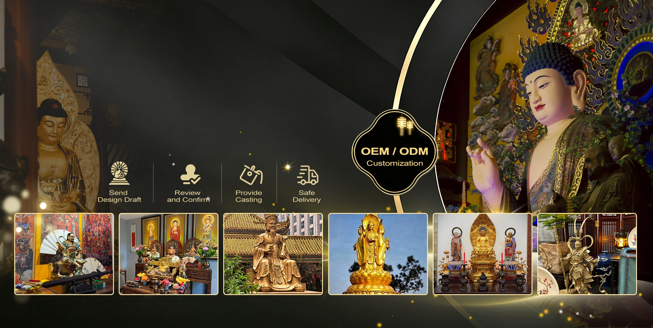 Hersteller von High-End-Gottheitsstatuen in China