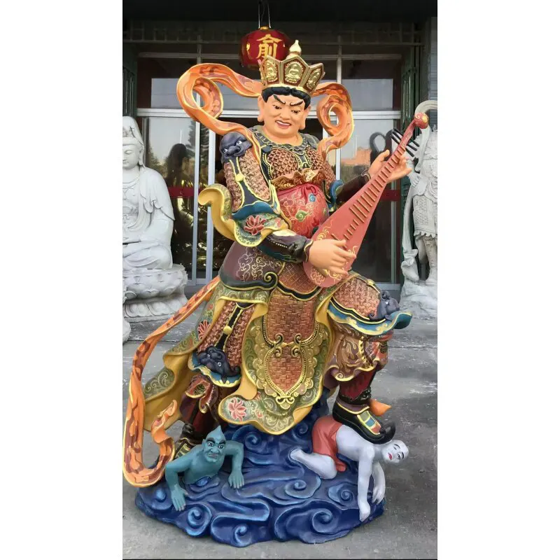 220 cm reine Kupfer-Buddha-Statue der vier himmlischen Könige