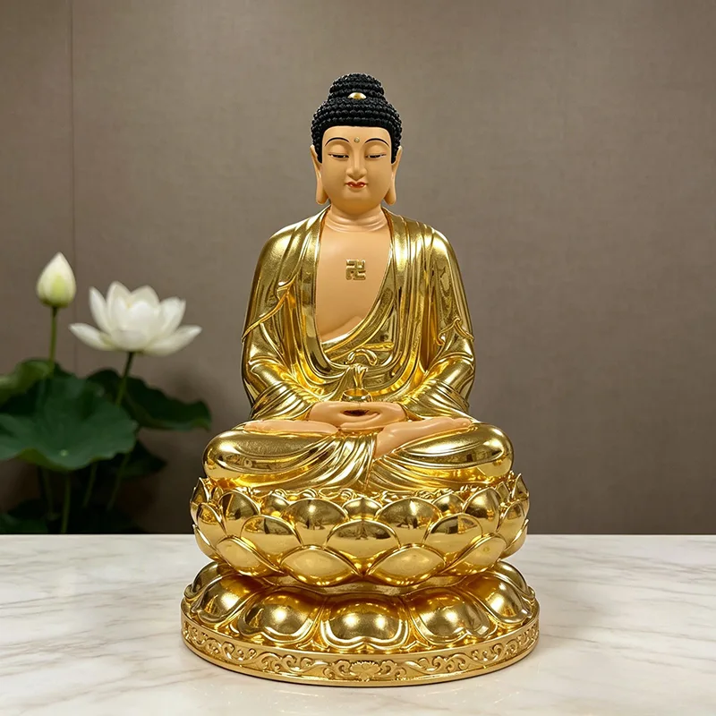 3-stufige Lotus-Shakyamuni-Buddha-Statue