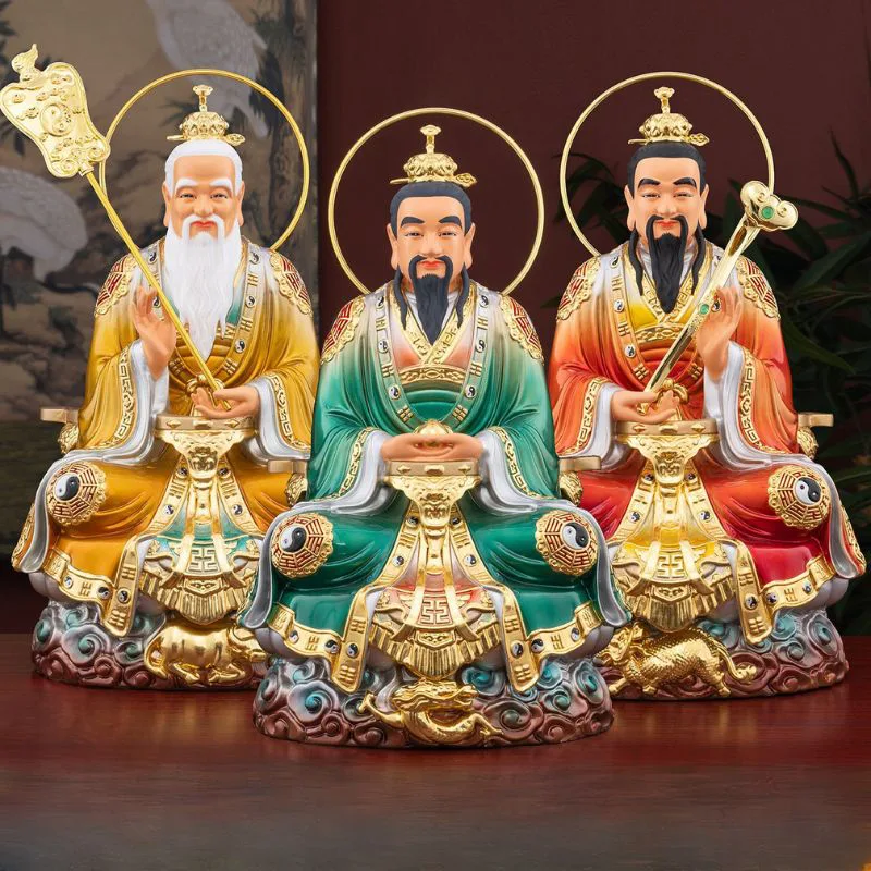 Bronzestatuen-Set San Qing Dao Zu