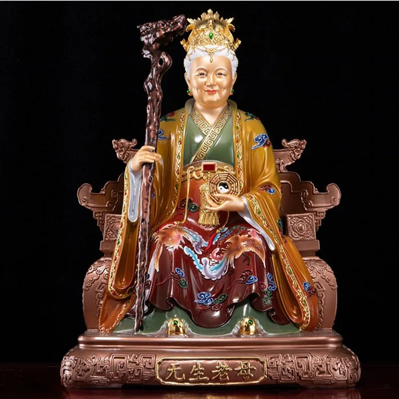 Messingstatue der taoistischen Göttin Li Shan Laomu