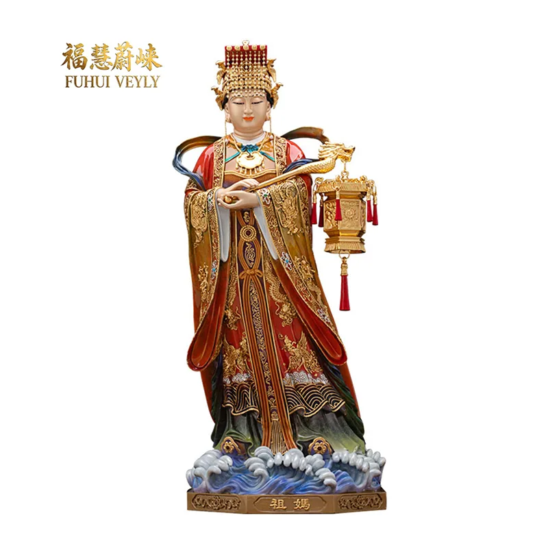 Mazu-Statue aus gegossener Bronze