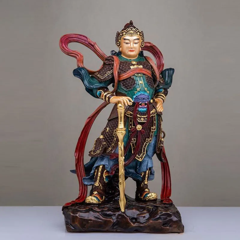 Stehende Skanda-Bodhisattva-Statue aus Bronze