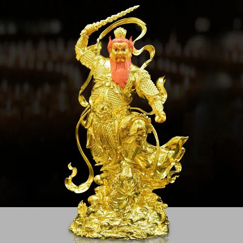 Wang Lingguan-Statue aus Messing